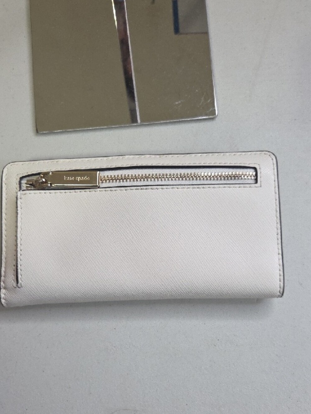 kate spade White Studded Leather Satchel with Matching Wallet - Picture 11 of 11